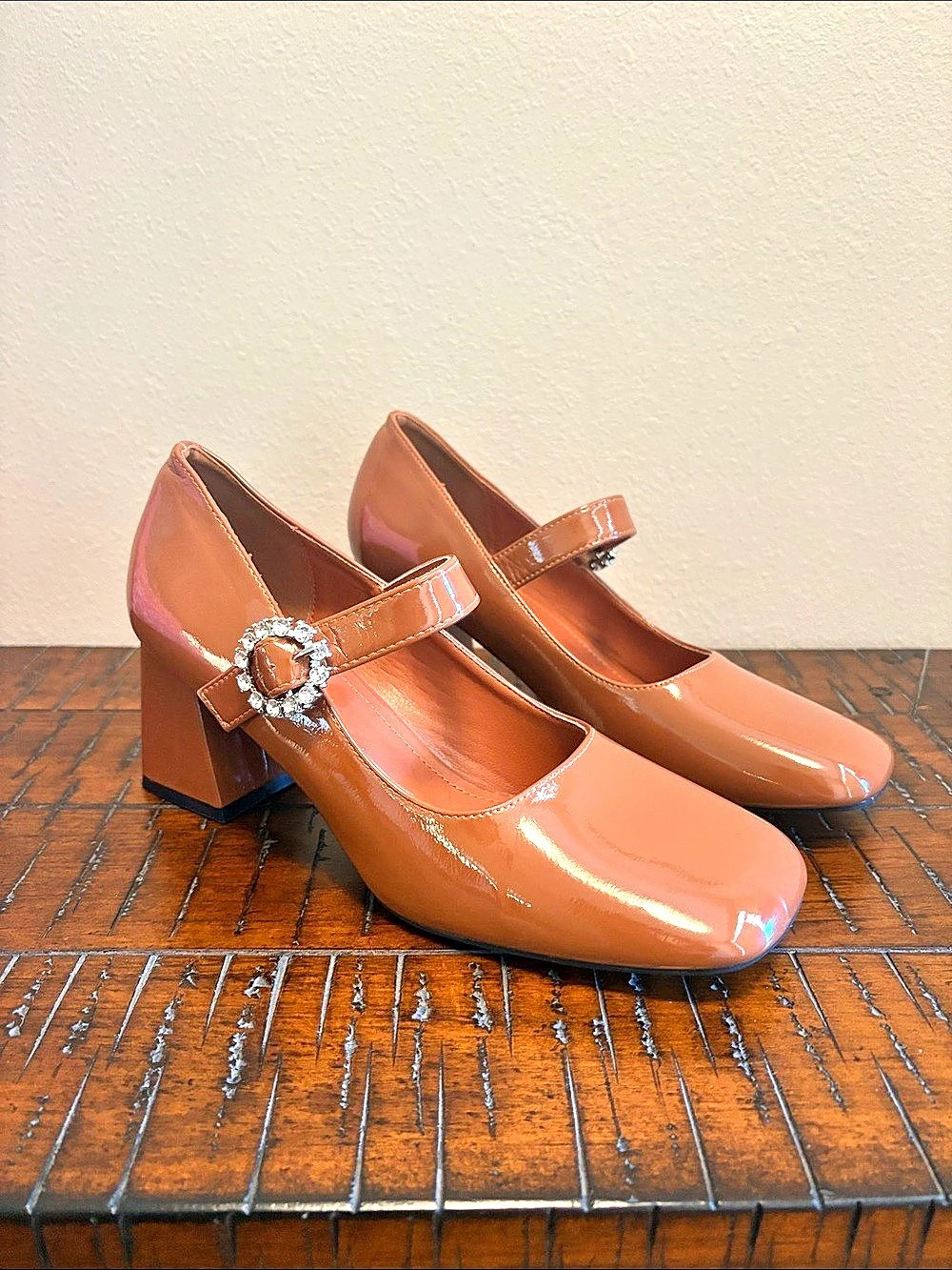 Shein Square Toe Mary Jane Block Heels Size 11